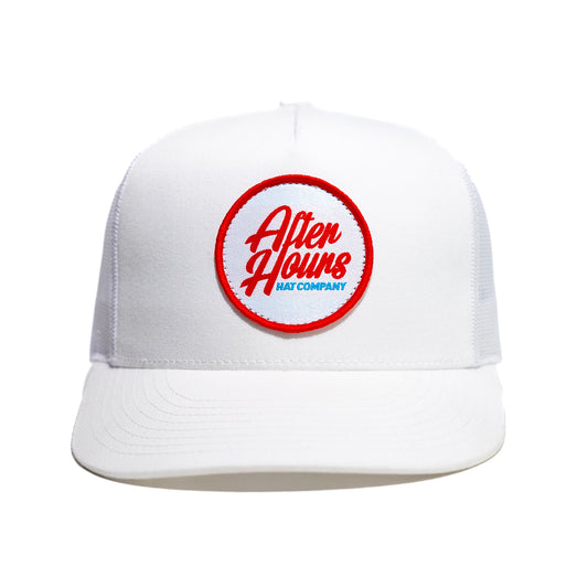 Circle Logo Trucker (White)